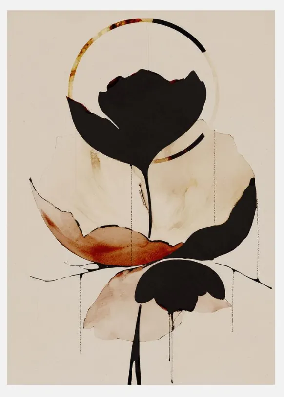 Halo Flowers No 5 Canvastavla (30x40 cm)