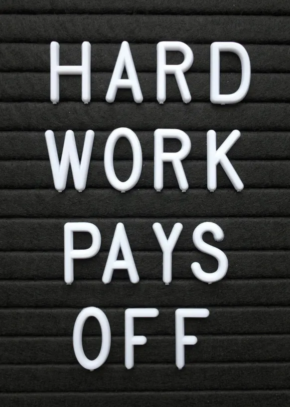 Hard Work Pays Off Poster (21x29.7 cm (A4))