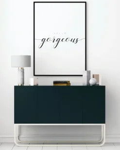 Hello Gorgeous Poster (21x29.7 cm (A4))