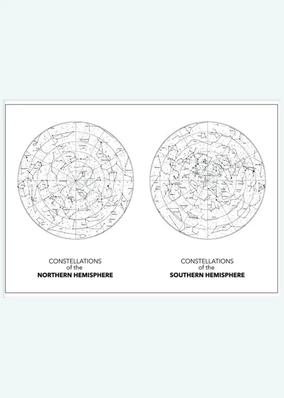 Hemispheres Canvastavla (30x40 cm)