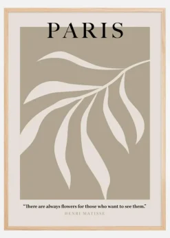 Henri Matisse - Paris Art Beige Poster (21x29.7 cm (A4))