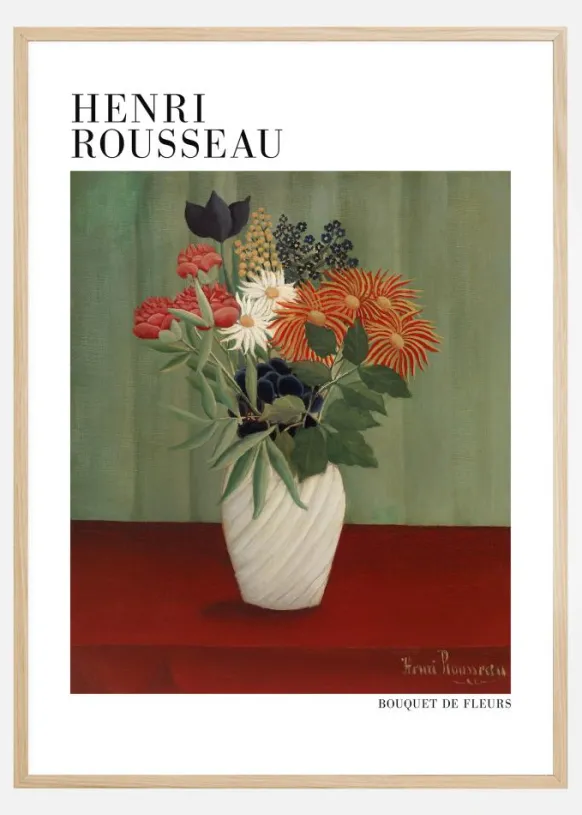 Henri Rousseau - Bouquet De Fleurs Poster (21x29.7 cm (A4))