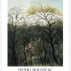 Henri Rousseau - Rendezvous In The Forest Canvastavla (30x40 cm)