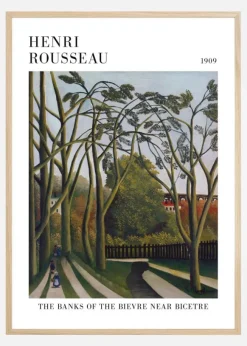 Henri Rousseau - The Banks Of The Bier Near Bicetre Poster (21x29.7 cm (A4))