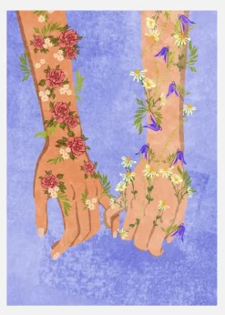 Holding Hands Canvastavla (30x40 cm)
