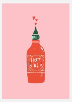 Hot Af Canvastavla (30x40 cm)