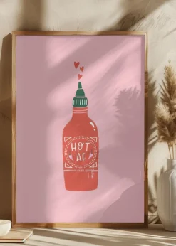 Hot Af Poster (21x29.7 cm (A4))