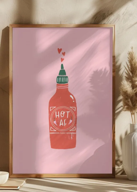 Hot Af Poster (21x29.7 cm (A4))