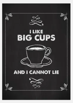 I Like Big Cups Canvastavla (30x40 cm)