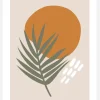 Illustrated Palm Canvastavla (30x40 cm)