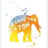 I Love You A Ton Canvastavla (30x40 cm)