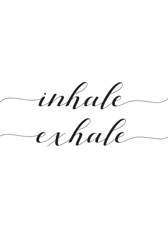 Inhale - Exhale Poster (21x29.7 cm (A4))