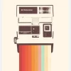 Instant Camera Rainbow Canvastavla (30x40 cm)