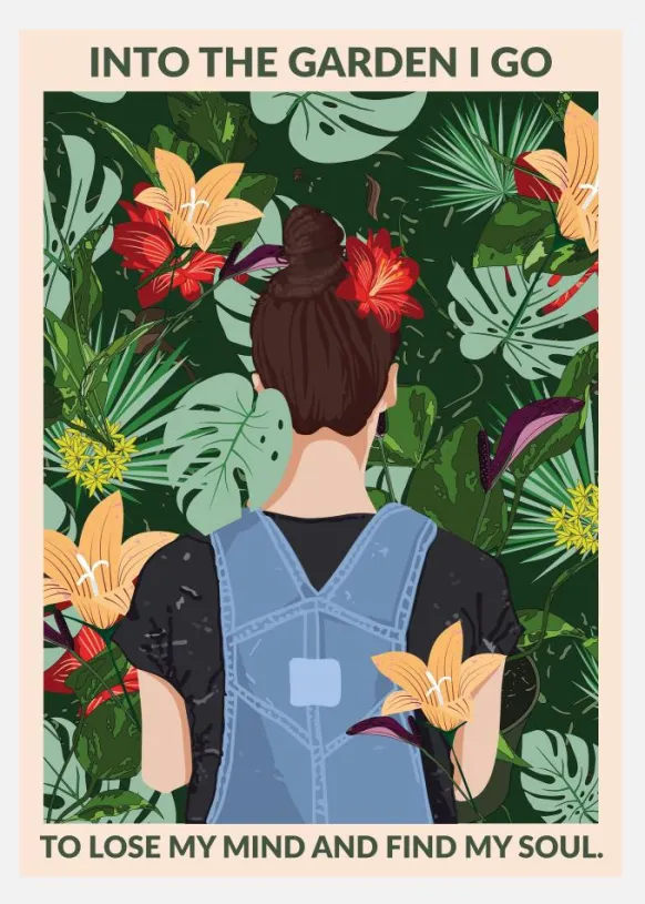 Into The Garden Standard Wall Art Canvastavla (30x40 cm)