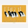 Japanese Red Crown Crane Canvastavla (30x40 cm)