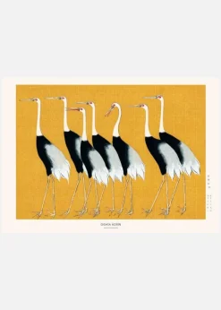 Japanese Red Crown Crane Canvastavla (30x40 cm)