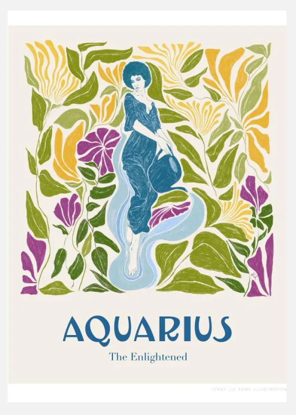 Jlr Aquarius Copy Canvastavla (30x40 cm)