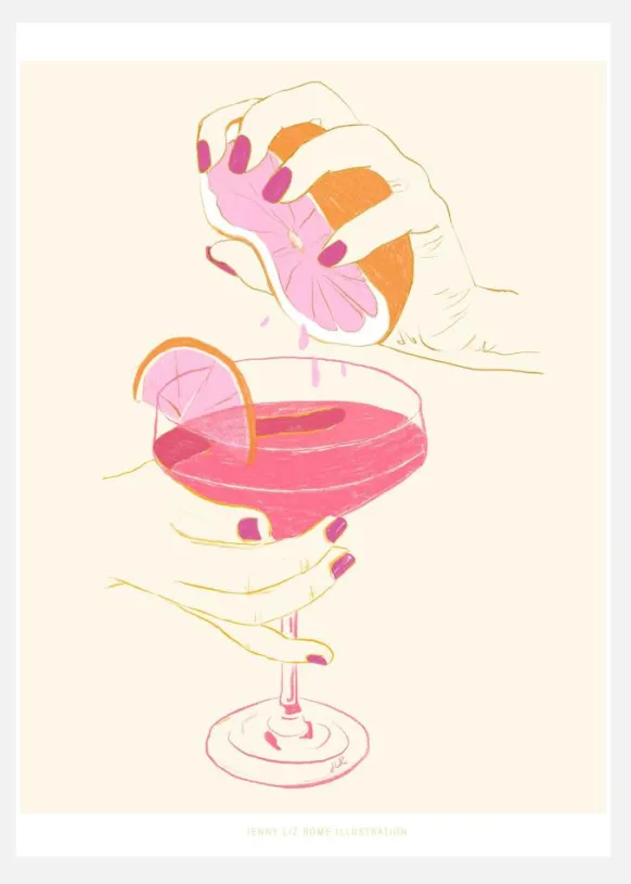 Jlr Cocktail2 Copy Canvastavla (30x40 cm)