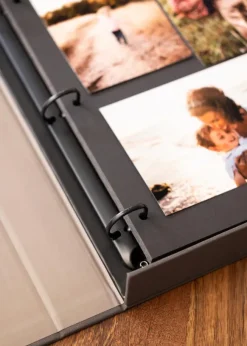 KAILA FAMILY Black - Coffee Table Photo Album (60 Svarta Sidor / 30 Blad)