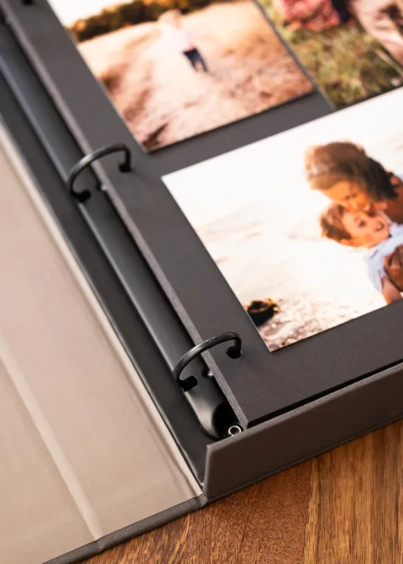 KAILA FAMILY Black - Coffee Table Photo Album (60 Svarta Sidor / 30 Blad)