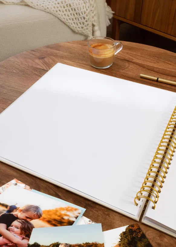 KAILA Fotoalbum XXL Memories Cream - 40x40 cm (40 Vita sidor / 20 blad)