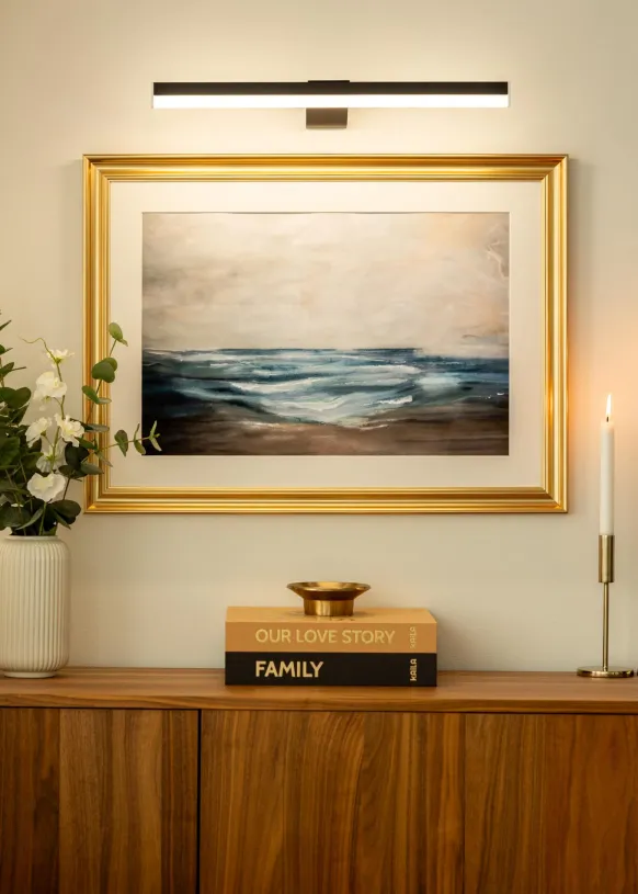 KAILA Glow Batteridriven Tavelbelysning 55 cm - Svart
