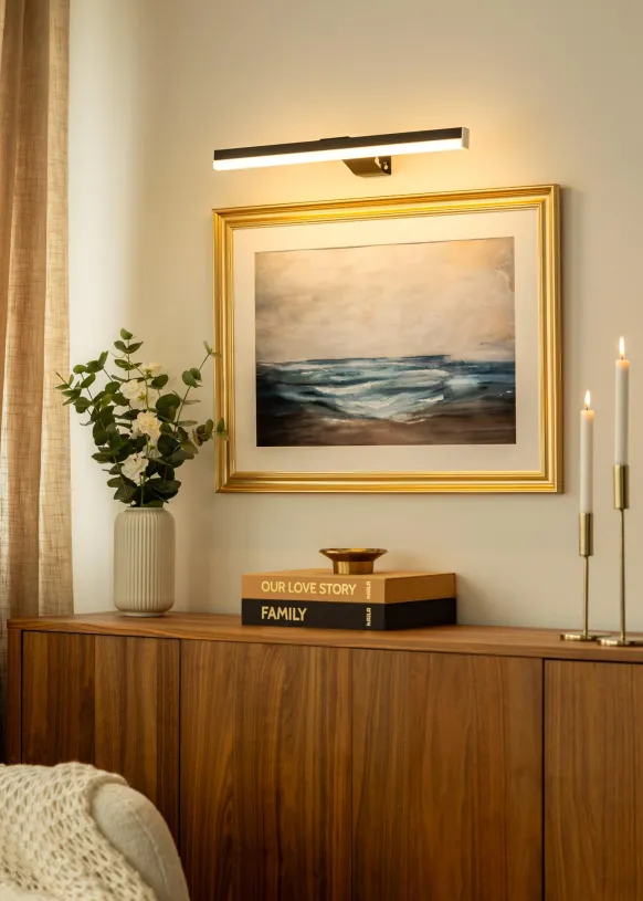 KAILA Glow Batteridriven Tavelbelysning 55 cm - Svart