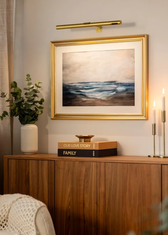 KAILA Halo Batteridriven Tavelbelysning 50 cm - Guld