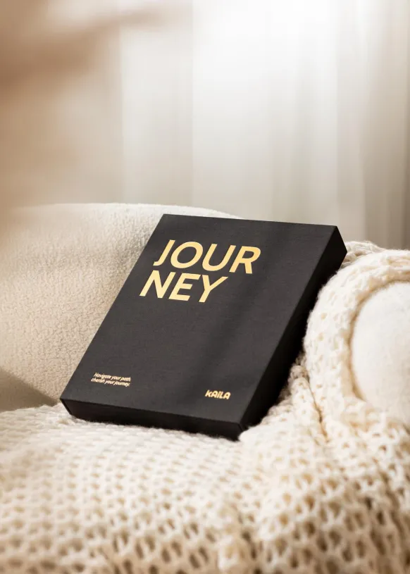 KAILA JOURNEY Black - Coffee Table Photo Album (60 Svarta Sidor / 30 Blad)