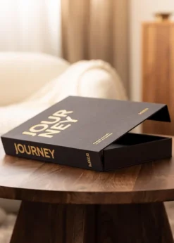 KAILA JOURNEY Black - Coffee Table Photo Album (60 Svarta Sidor / 30 Blad)