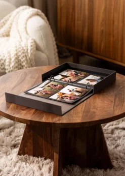 KAILA JOURNEY Black - Coffee Table Photo Album (60 Svarta Sidor / 30 Blad)