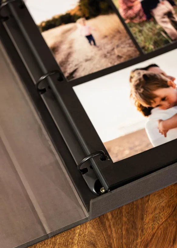KAILA MEMORIES Black/White - Coffee Table Photo Album (60 Svarta Sidor)
