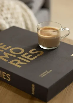 KAILA MEMORIES Black XL - Coffee Table Photo Album (20 Svarta Sidor/10 Blad)