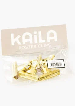KAILA Poster Clip Gold 40 mm - 4-p