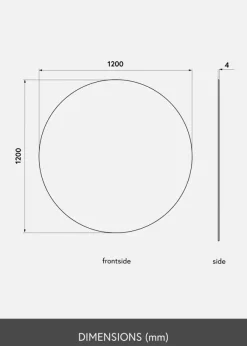 KAILA Rund Spegel 120 cm Ø