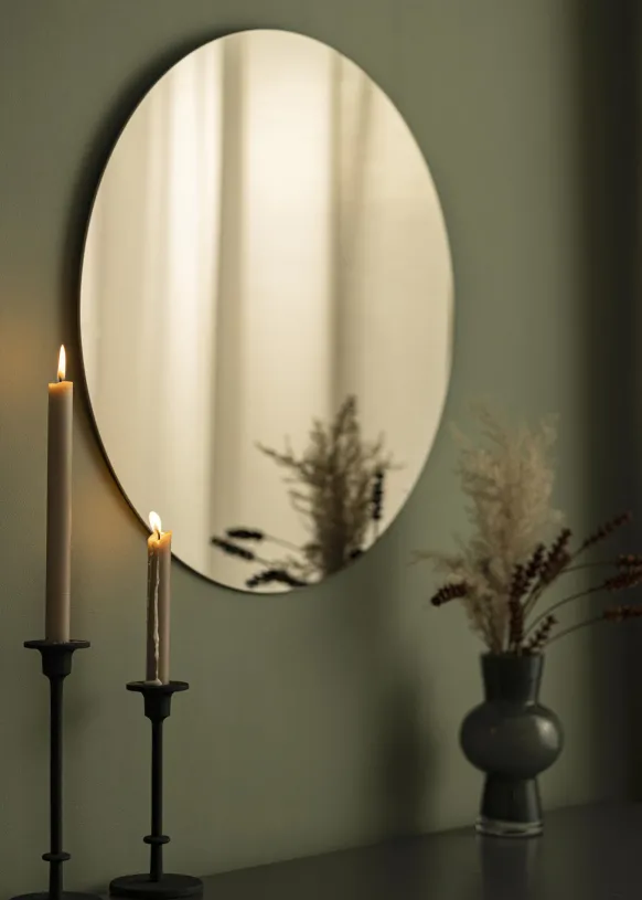 KAILA Rund Spegel Dark Bronze 60 cm Ø
