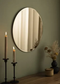 KAILA Rund Spegel Dark Bronze Deluxe 50 cm Ø