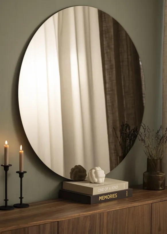 KAILA Rund Spegel Dark Bronze 110 cm Ø