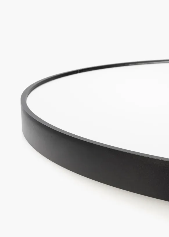 KAILA Rund Spegel Edge Black 100 cm Ø