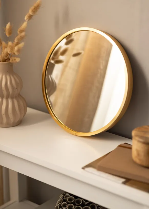 KAILA Rund Spegel Edge Gold 30 cm Ø