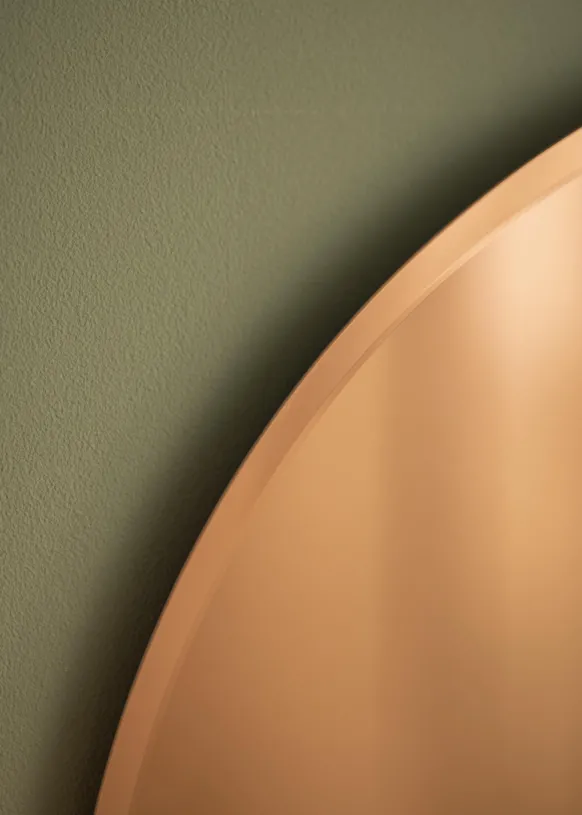KAILA Rund Spegel Rose Gold Deluxe 50 cm Ø