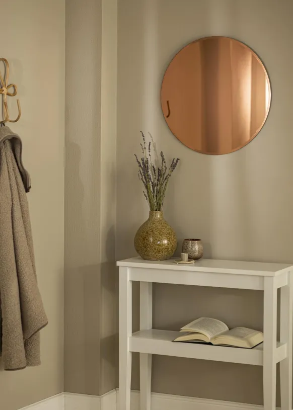 KAILA Rund Spegel Rose Gold Deluxe 50 cm Ø