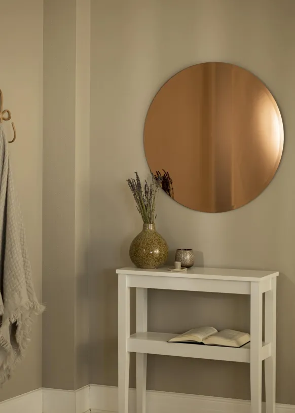 KAILA Rund Spegel Rose Gold Deluxe 70 cm Ø