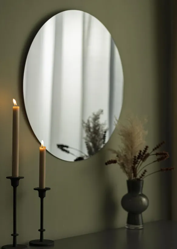 KAILA Rund Spegel Smoked Grey 60 cm Ø