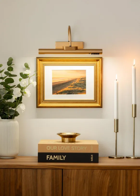 KAILA Spark Batteridriven Tavelbelysning 35 cm - Guld