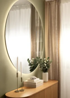 KAILA Spegel LED 140 cm Ø