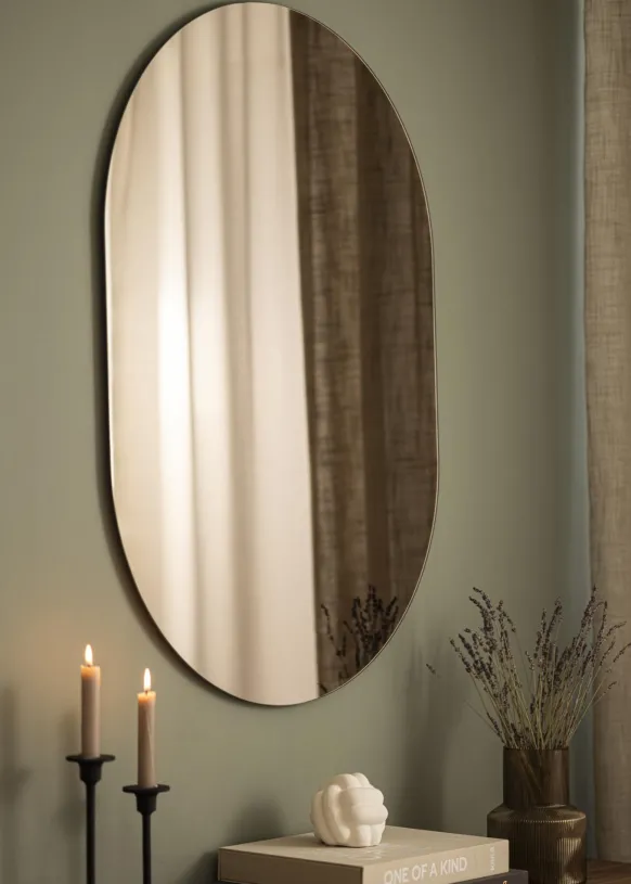 KAILA Spegel Oval Dark Bronze 70x100 cm