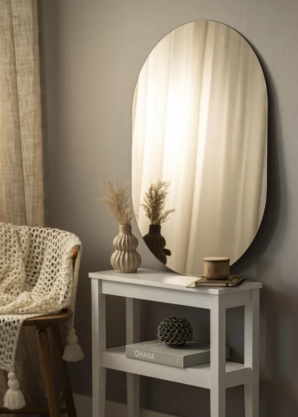 KAILA Spegel Oval Dark Bronze 70x100 cm
