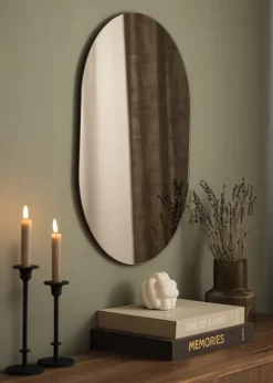 KAILA Spegel Oval Dark Bronze 50x70 cm