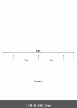 KAILA Tavelhylla Ek 140 cm